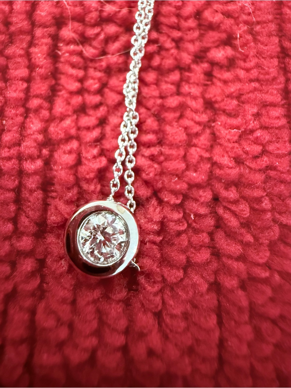 Roberto Coin
18K White Gold Bezel Diamond Solitaire Pendant
Brand-New